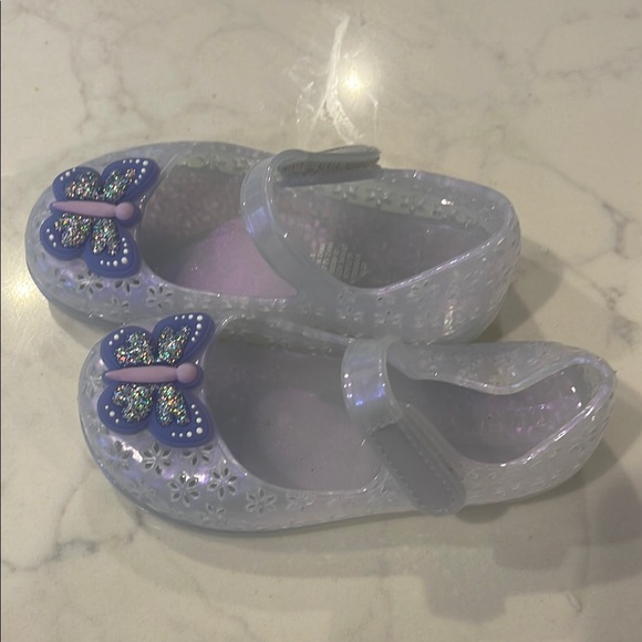 Old Navy Jelly Mary Jane Flats in Butterfly - Glitter, Iridescent Purple - Picture 6 of 8